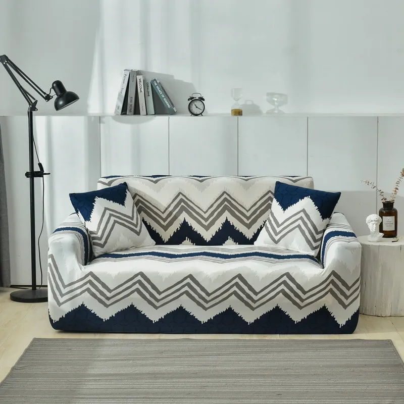 Caravana Modern Art Pattern Sofa Cover Elastic Couch Slipcover Water Repellent Furniture Protector in Living Room Washable