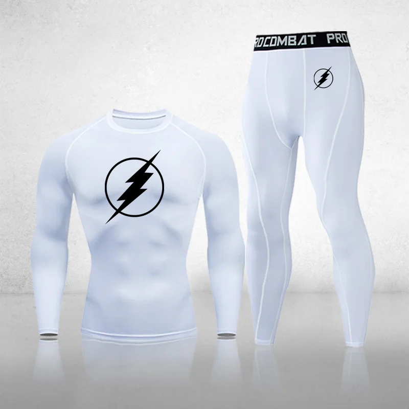 

Winter high-quality new lightning thermal underwear men's suit compression sweat-absorbent quick-drying sports underwear men's