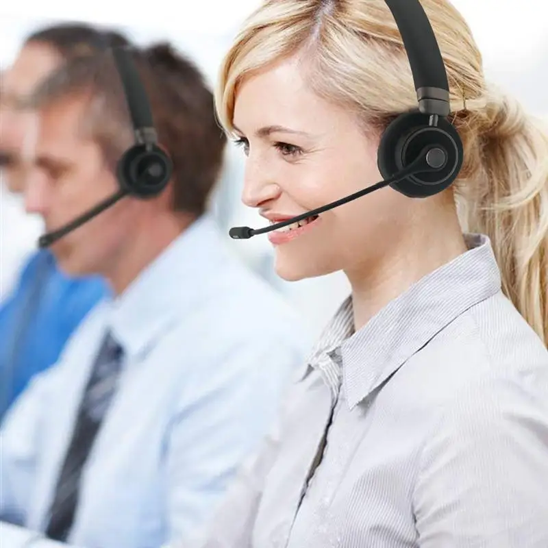 

Head-mounted Business Earphone Computer Wireless Headphone with Microphone