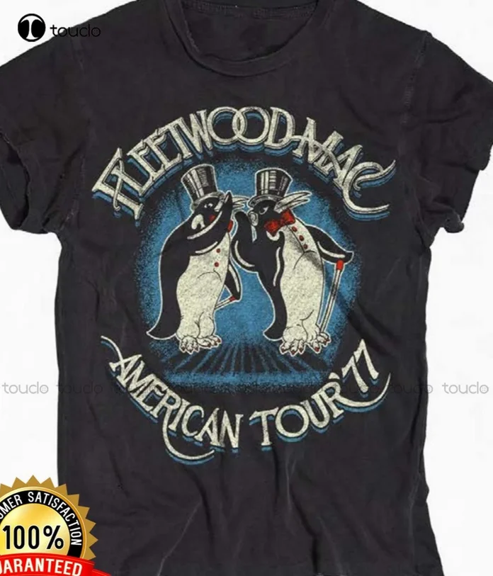 

Fleetwood Mac T Shirt Fleetwood Mac American Tour '77 Crew Tee T Shirt Men'S T-Shirts Custom Aldult Teen Unisex Xs-5Xl Gift