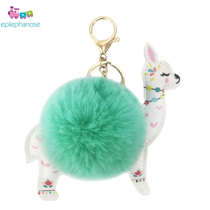 Lovely 12 см белый Альпака лама Kawaii Плюшевые игрушки брелок кукла подвеска мягкие