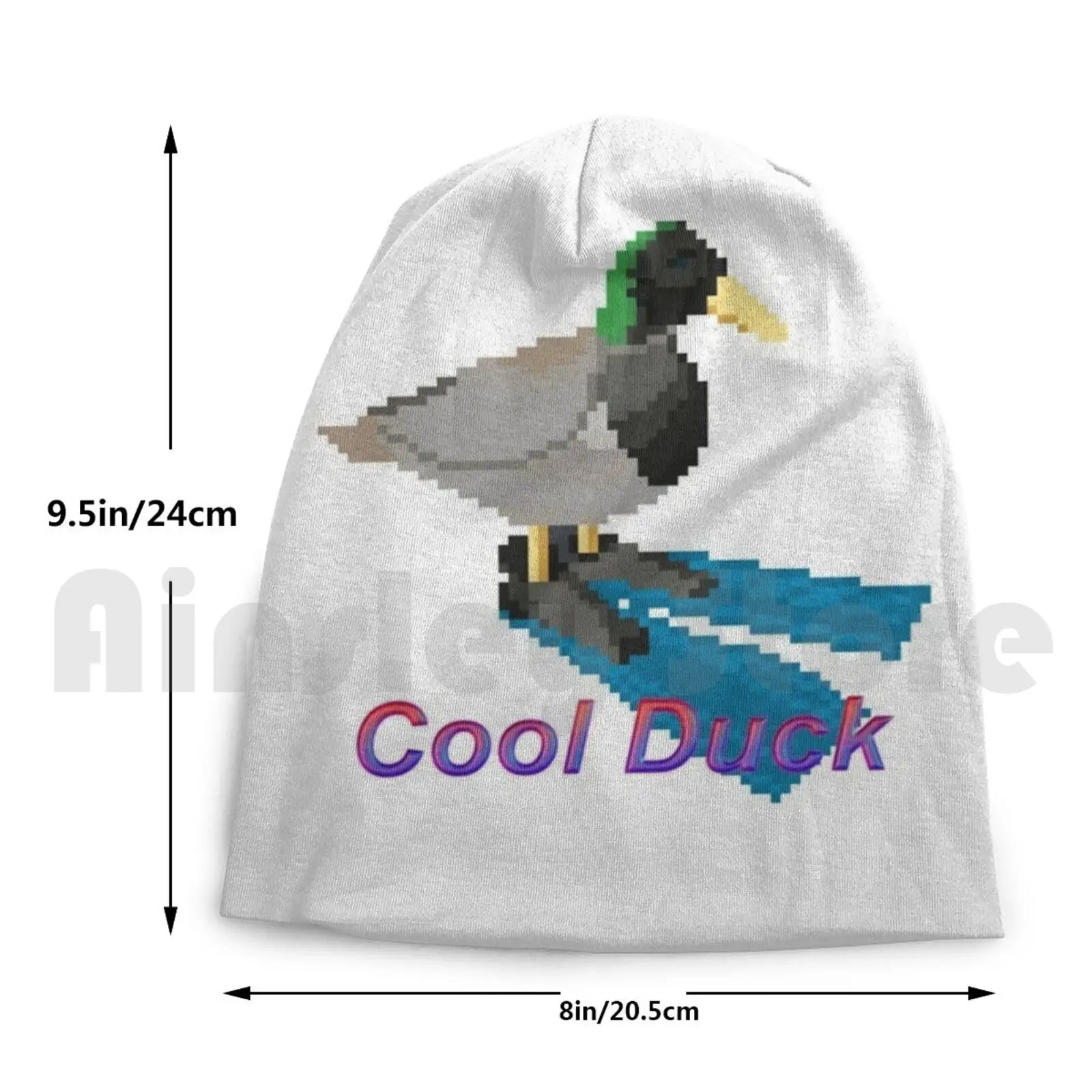 Cool Duck Beanie Hedging Cap DIY Print Cushion Cool Duck Very Cool Cool Duck Hip Hop Hip Hop Kai Memes Discord Nice Duck images - 6