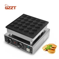 gzzt 25 holes electric waffles maker cake oven no stick poffertjes grill pancake sandwich muffins machine 110v220v commercial