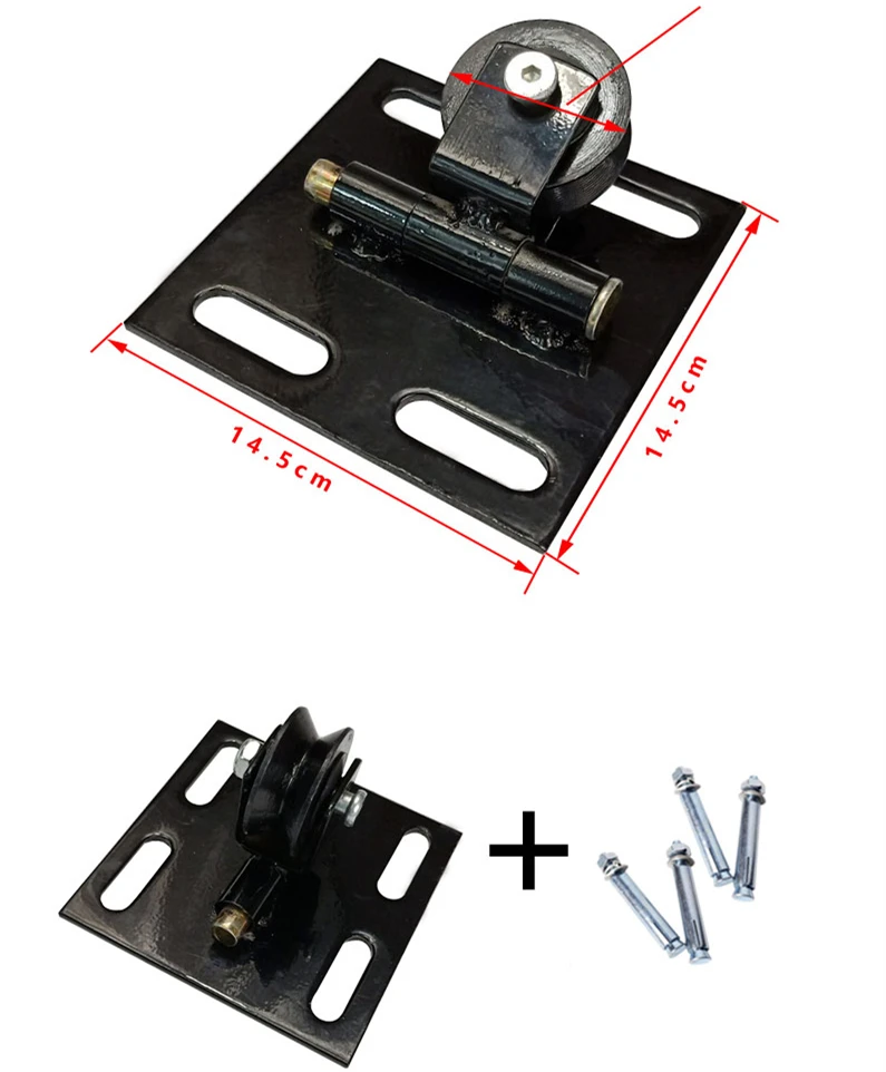 

Wall-mounted Fitness Bearing Pulley DIY Lat Pull Down Cable System Attachments Stainless Steel Gym Pully Cable Accessories