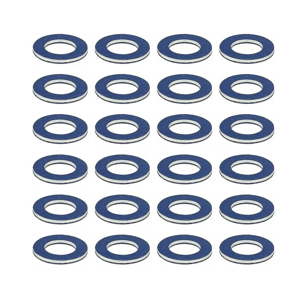 

Car Set Of 100 Oil Drain Sump Plug Washers Gasket Hole Auto Replacement Accessories For Toyota OE90430-12031 12mm Car Accessory
