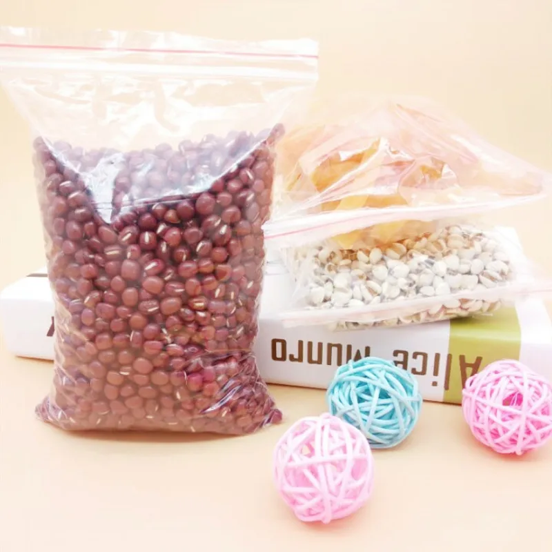 100 шт прозрачный повторно закрываемый целлофановя Упаковка пакетики из