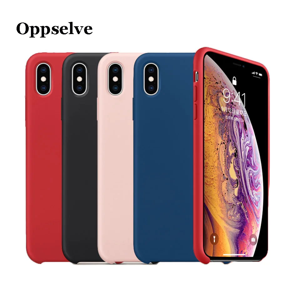 Оригинальный жидкий силиконовый чехол для iPhone 11 12 Pro XS Max XR X Роскошный из
