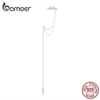 Женские двухслойные серьги-подвески Bamoer, серьги-подвески из стерлингового серебра 925 пробы с длинной кисточкой, подарок в Корейском стиле, 1 шт., BSE363