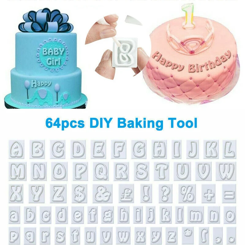 64 шт. рельефной пластиковой пленки для печенья и торта с пленкой украшением