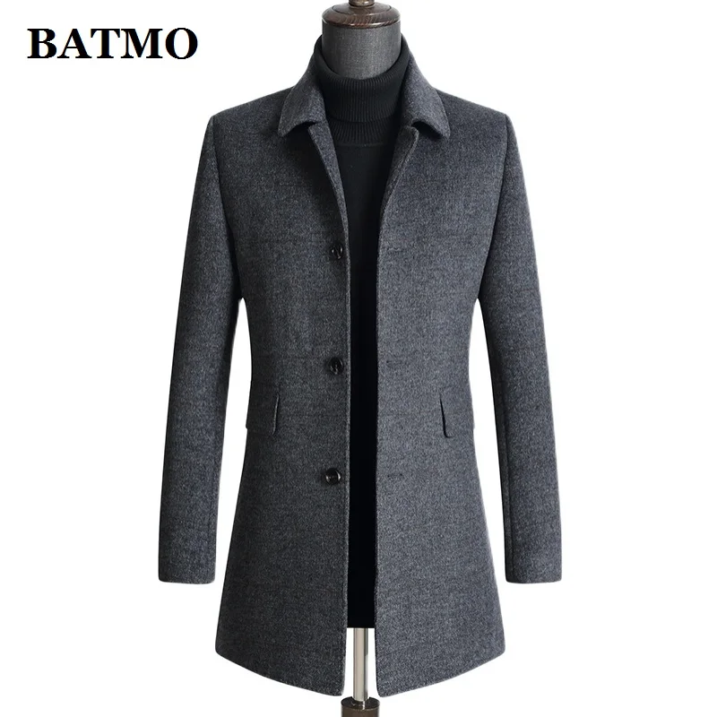 BATMO 2020 Новое поступление зимние высокого качества 70% шерстяной Тренч пальто для