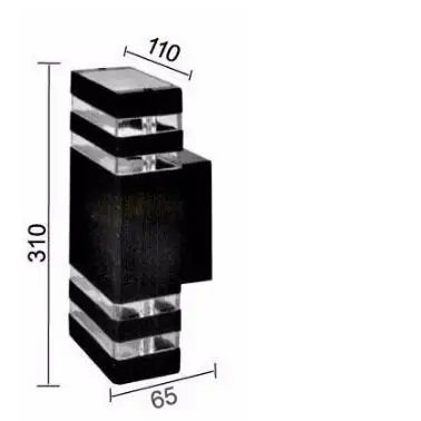Комнатный и уличный водонепроницаемый IP54 двойной вверх вниз настенный