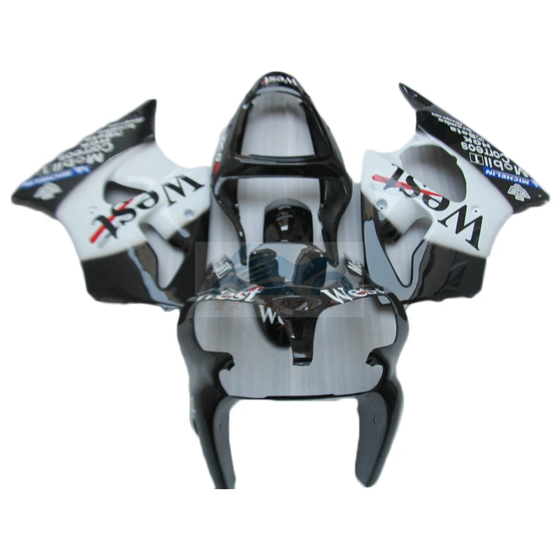 

Комплекты обтекателей для мотоциклов инъекций подходят для 2000 2001 2002 Kawasaki ZX6R белый черный обтекатель ZX6R 00 01 02 GH30