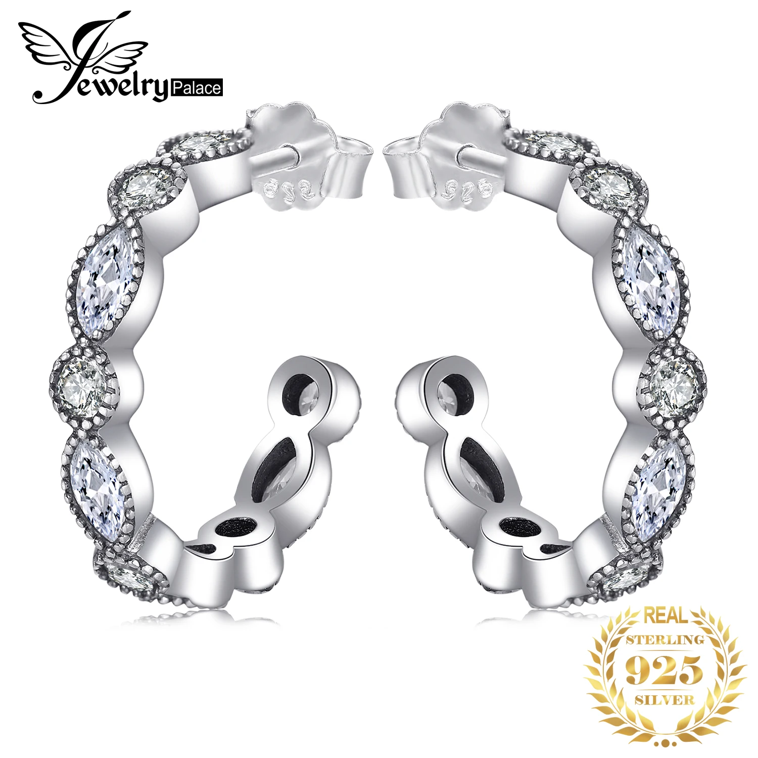 Jewelrypalace реальные 925 стерлингового серебра маркиза кольца вечности Юбилей для Для