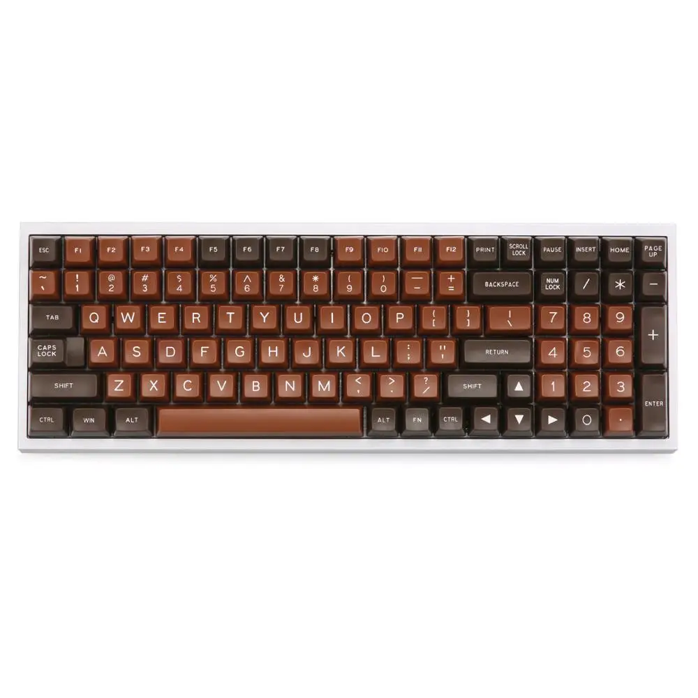 MAXKEY chocolate SA keycaps ABS Double shot 134 клавиш для механической клавиатуры mx|Клавиатуры| |