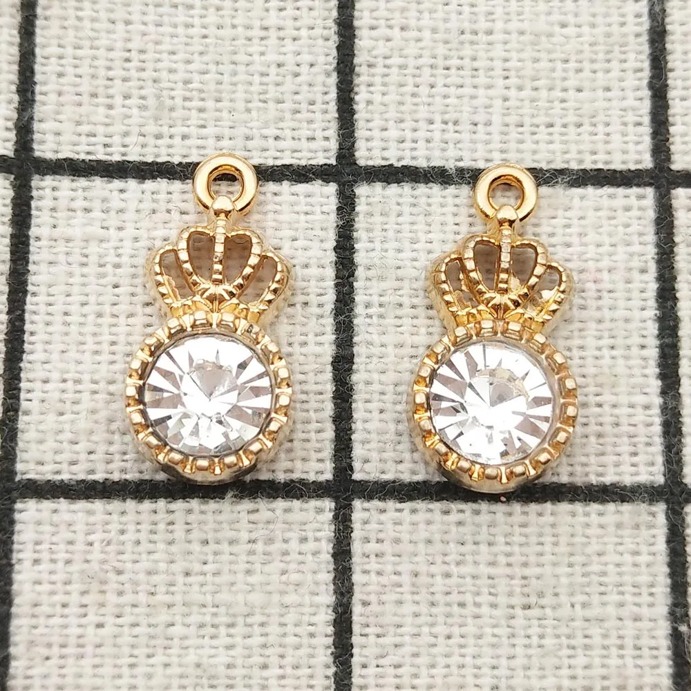 

10 шт., подвеска в виде короны из цинкового сплава для изготовления ювелирных изделий