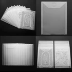10 шт.компл. 18x24 см18x13 см прозрачные пластиковые папки для хранения штампов папки для тиснения Органайзер Держатели