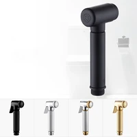 wzly black brass handheld bidet spray shower set accessories bidet sprayer toilet bidet faucet lavatory with hosealuminum base