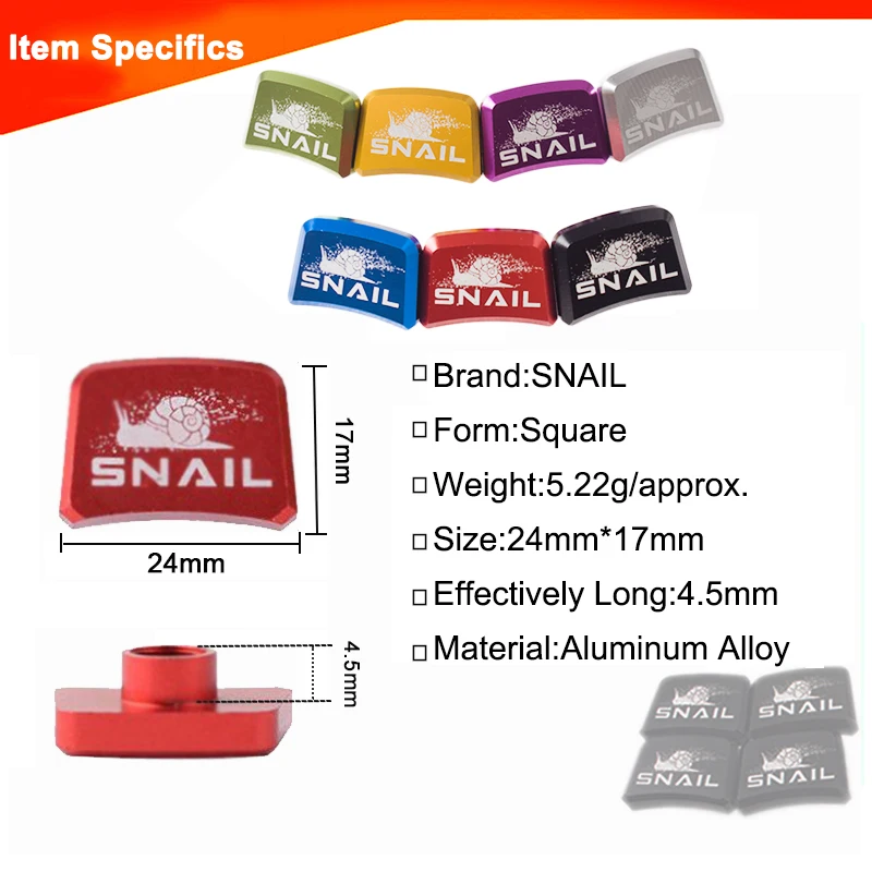 Улитка одиночные болты для горного велосипеда 7075 Алюминиевый Сплав Болт