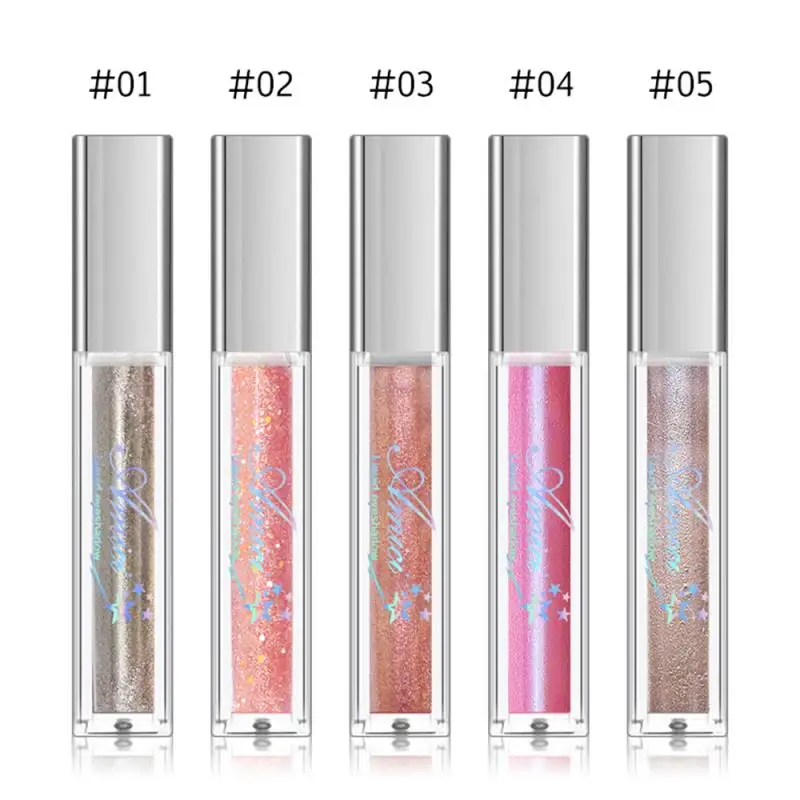 Жидкие тени для век жемчужная светящаяся пленка блестящая пудра с