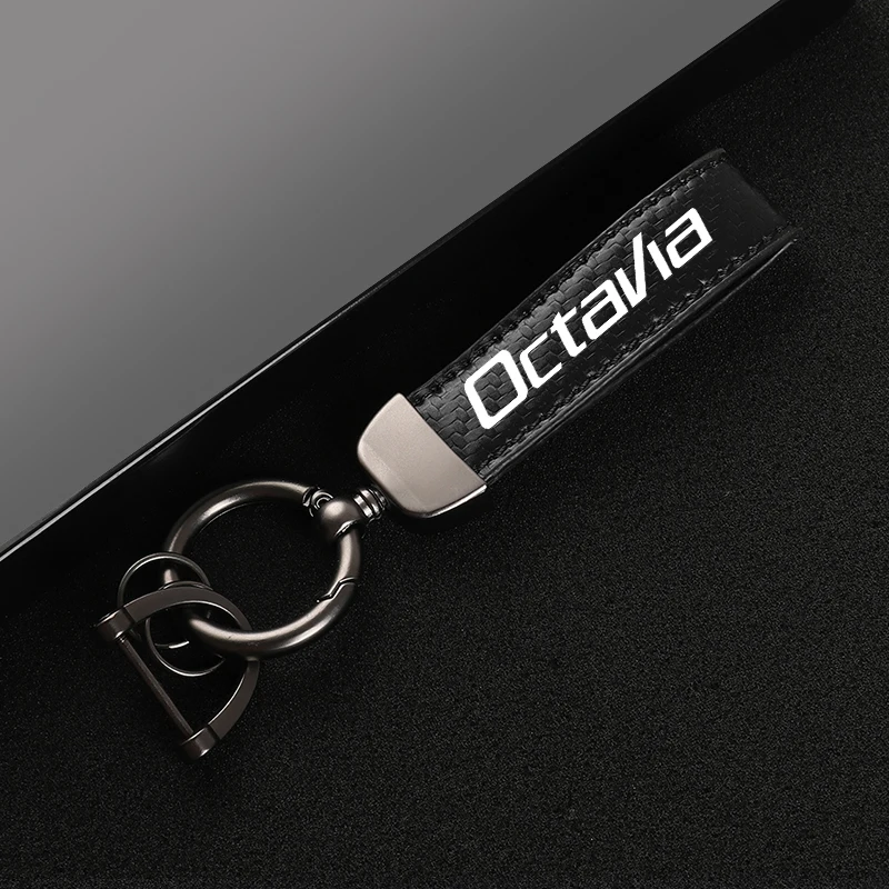 Кожаный Автомобильный Брелок с поворотом на 360 градусов кольца для ключей в форме