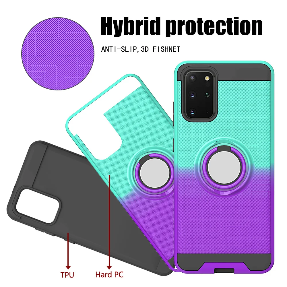 

For Motorola G7 Play Power Phone Cover Case Luxury Magnetic Car Ring MOTO E5 Play E6 Back TPU Silicone Hard PC Cases Coque Shell