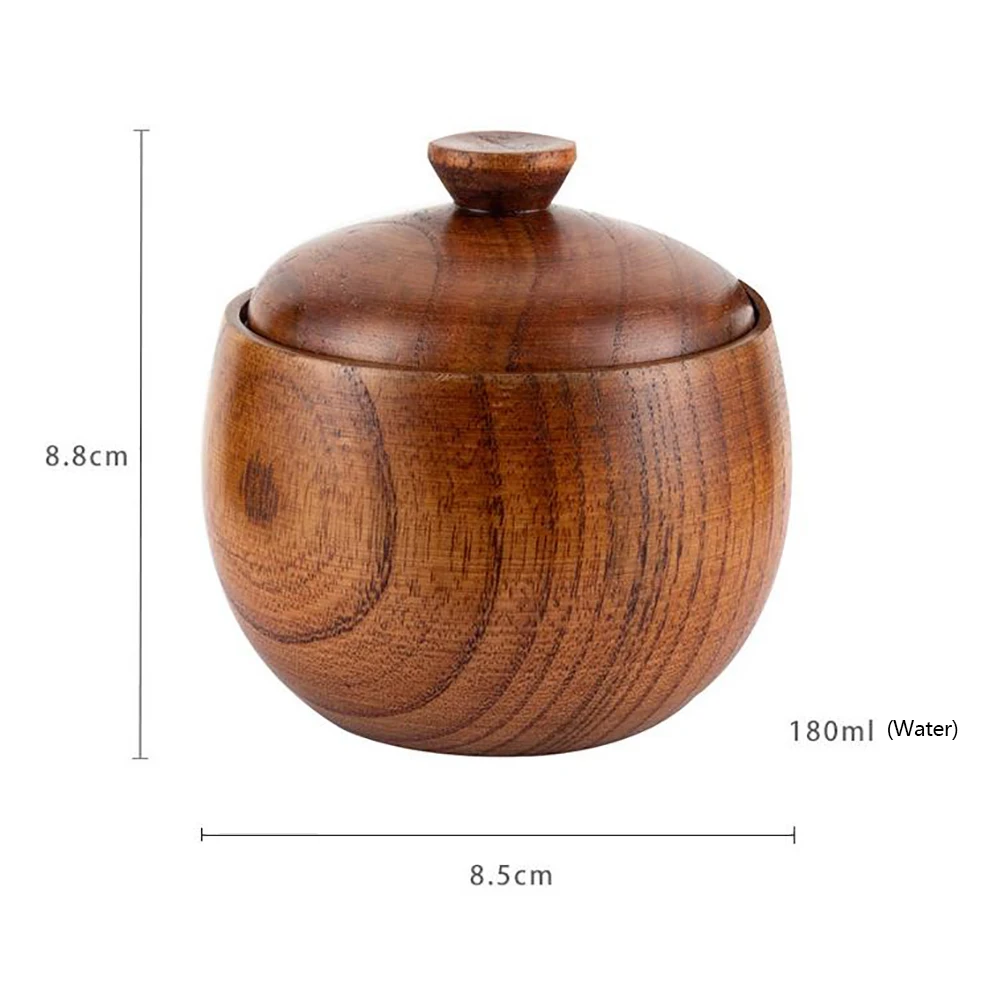 Баночка из натурального дерева для специй и соусов 1 шт. | Дом сад