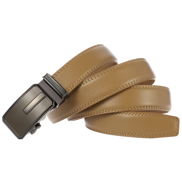 fashion Men's Belts Genuine Genuine Leather Belt Automatic Hasp Business Male LONG Belt Men High Quality 4
