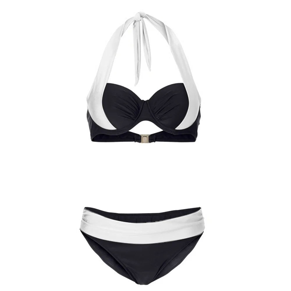 

Women Push up Padded Bra Bandeau Low Waist Bikini Swimwear Swimsuit Plus Size Bikini 2020 Solid Swimsuit Women Swimwear Push #W