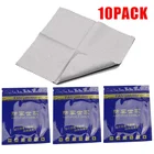 10 шт. многоразовые Анти-туман салфетки очки предварительно увлажненные салфетки противотуманные Ткань для протирки линз Предотвращение запотевания очков протрите предотвращает запотевание для очков