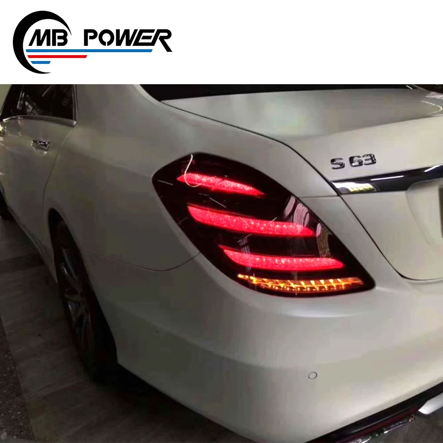 

S class W222 body kit S class W222 S63 upgrade S65 ko style headlights tail lamp grille side skirt car bumpers