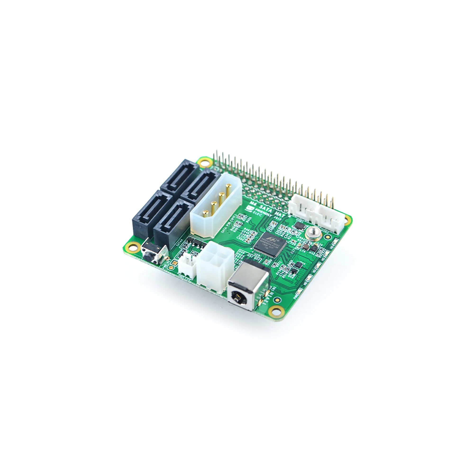 Расширительная плата Nanopi M4 PCIe 4 порта SATA3.0 HAT RK3399 комплект с открытым исходным