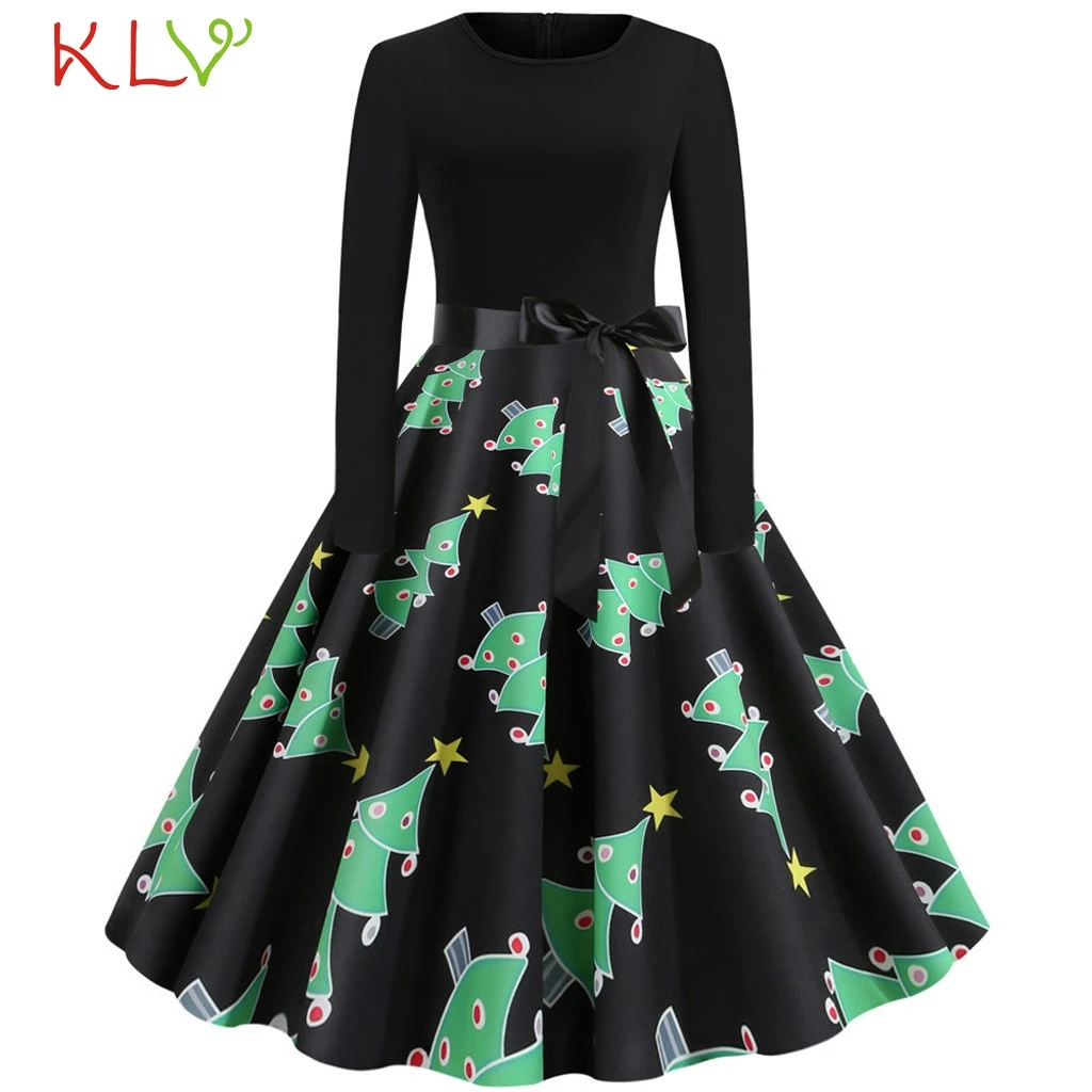 Рождественское платье с бантом и стичем вечерние платья 1950 х годов элегантное