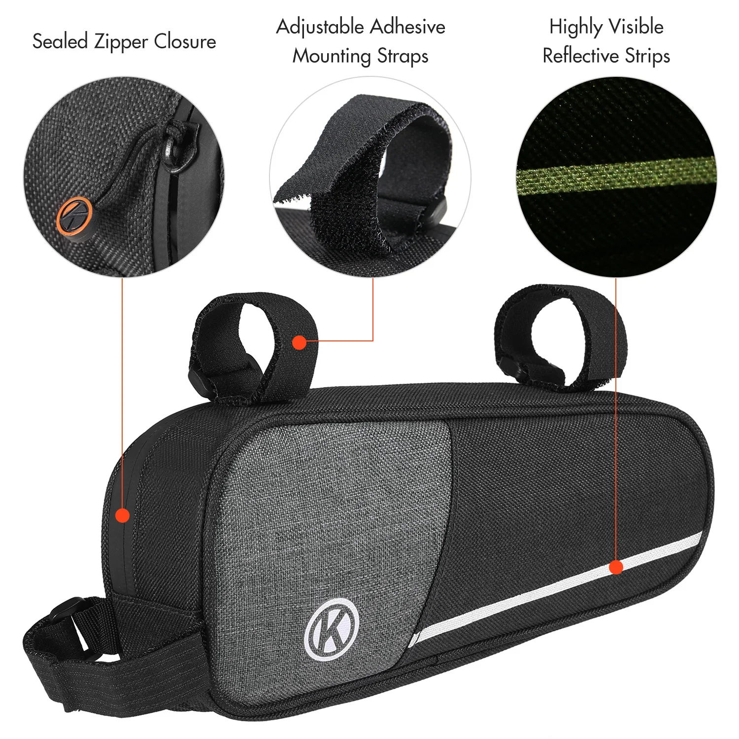 Велосипедная треугольная сумка отражающая велосипедная Рама седло кошелек-туба