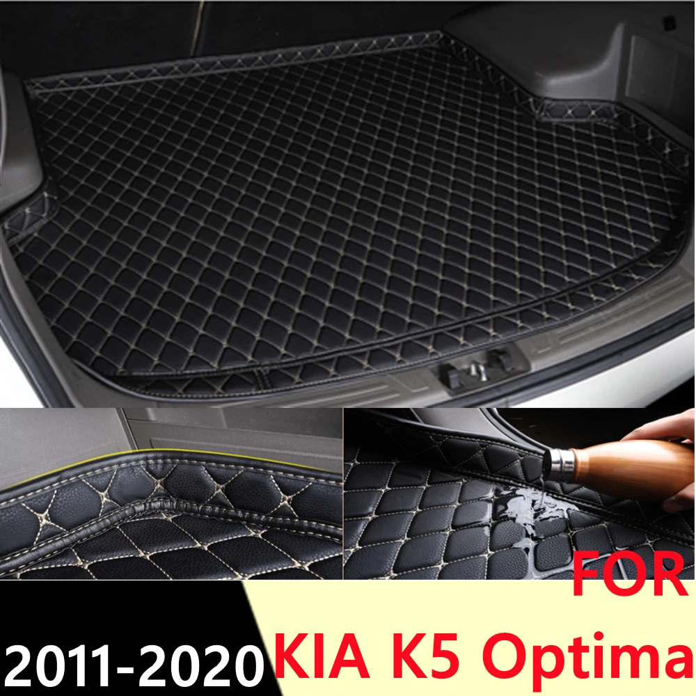 

SJ High Side Waterproof Car AUTO Trunk Mat Tail Boot Tray Liner Cargo Rear Pad Parts Accessories For KIA K5 Optima 2011 12-2020