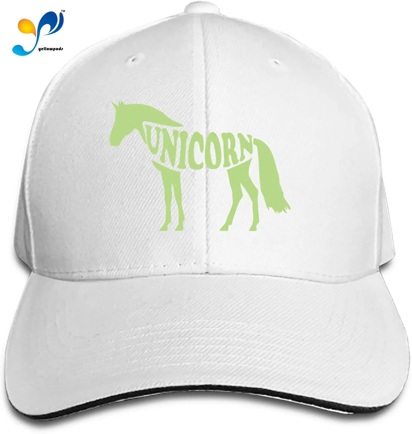 

Peaked Hat Unicorn S Printed Sandwich Baseball Cap for Unisex Adjustable Hat