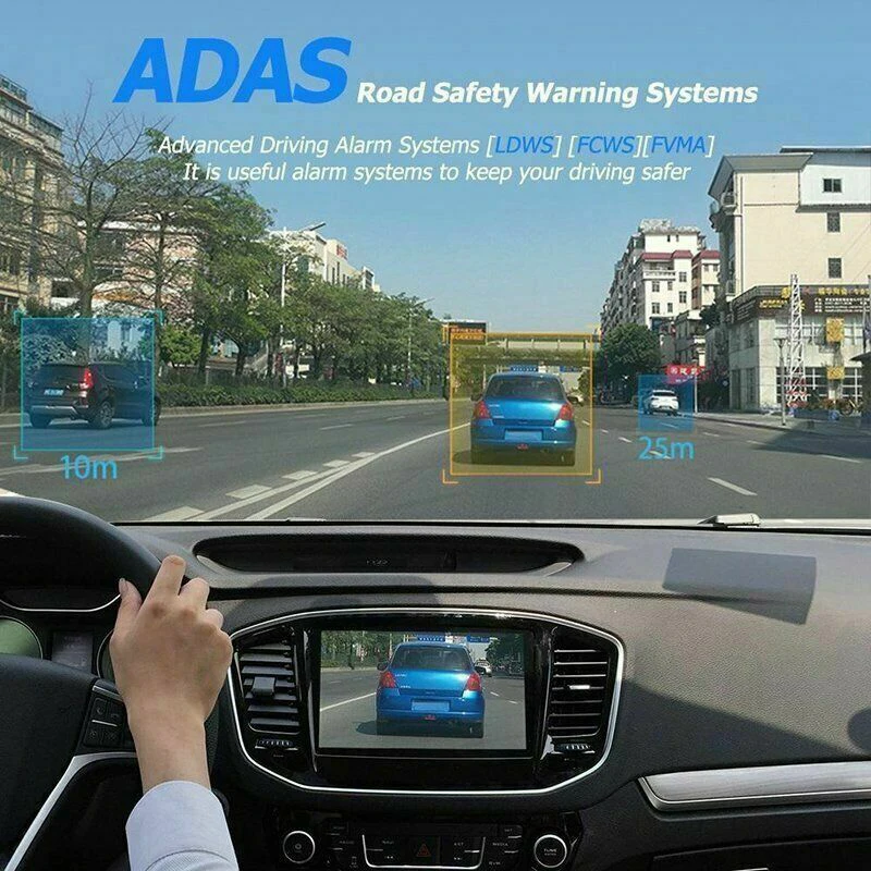 

Hidden Dash Camera DVR for Cars Driving Recorder 170Wide-Angle Screen Camera USB Charging ADAS Driving Assistance U2 with WiFi