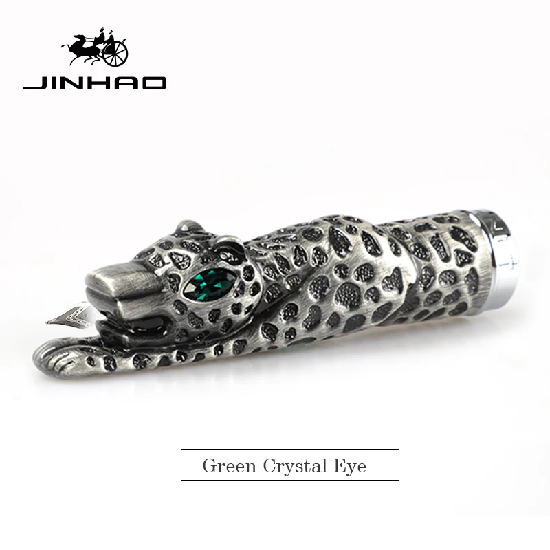 Серебристая чернильная ручка Jinhao Snow Leopard 1 шт. Конвертор наполнитель средний