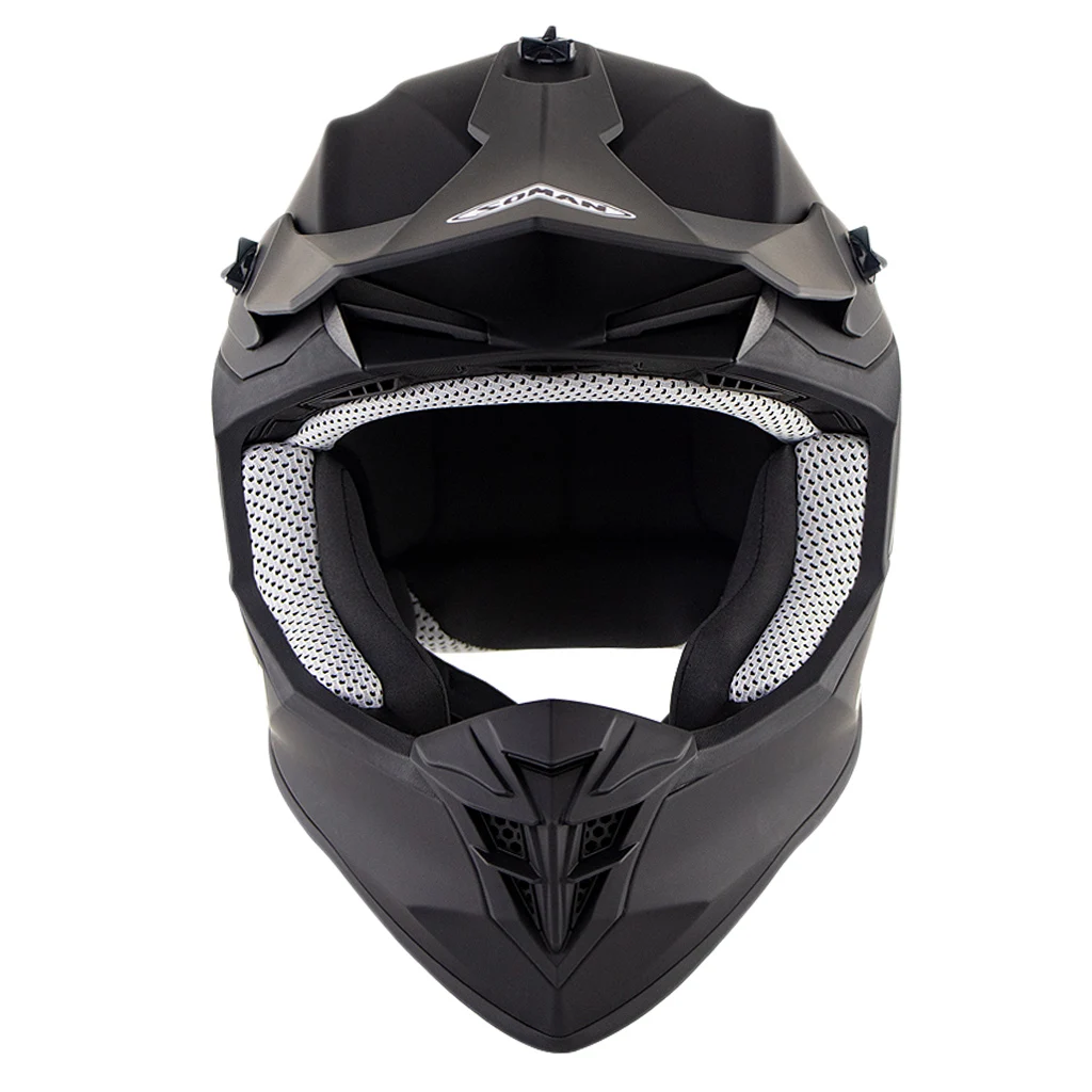 motorcycle full face bike helmet racing safety equipment sports matte black free global shipping