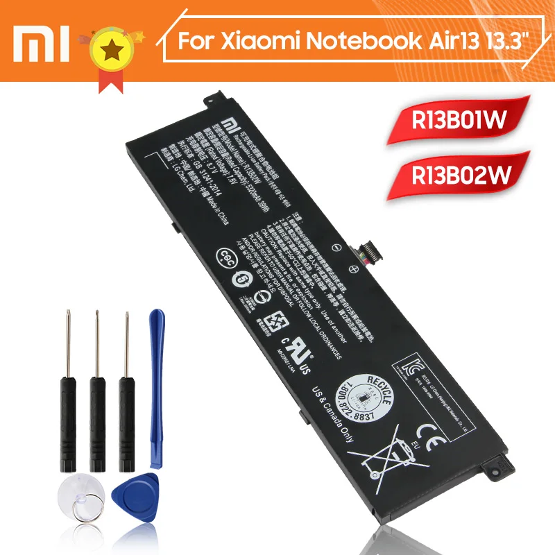 Xiaomi-Bater&iacute;a de tel&eacute;fono Original, herramienta para Xiaomi Mi Notebook Air 13, 13,3 ", 161301-01, 5320mAh-0
