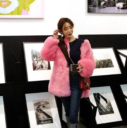 Vetement/2019 зимнее женское пальто из искусственного меха меховая куртка женская
