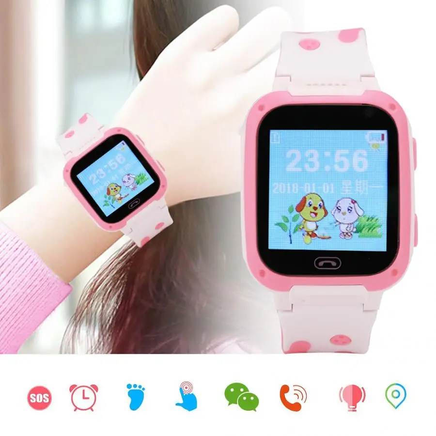 montre connect Anti-Lost Smart Watch Multi-function GPS Tracer SOS Wristwatch for Children Kids android watch | Электроника