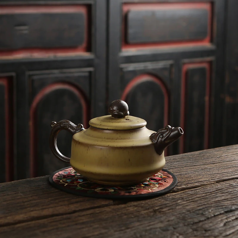 Круглая вышитая подставка в китайском ретро стиле для обеденного стола