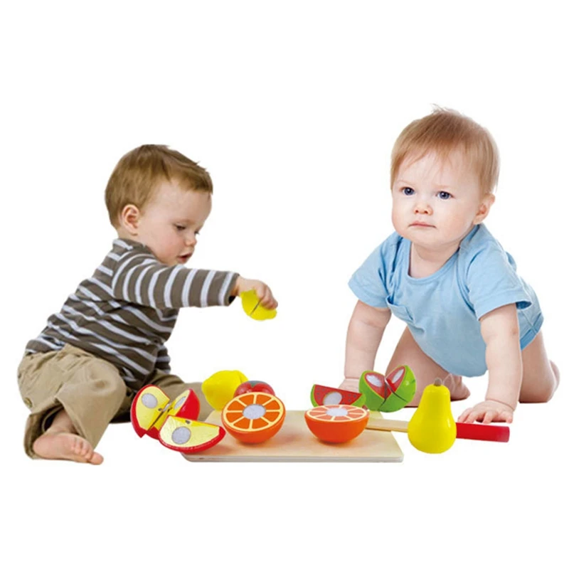 

Wooden Simulation Kitchen Series Cutting Fruit and Vegetable Set Early Education Toys for Children