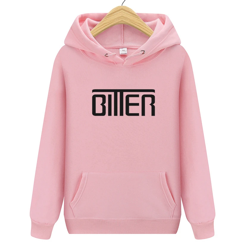 

Bitter Printed Women Clothes Hooded Sweatshirt Patchwork Pockets Pullover Tops Harajuku Casual Printed Long Sleeve Hoodies Women