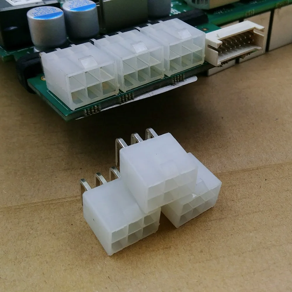 50 шт 6-pin Разъем питания Разъем петлитель для Asic Майнер antminer S9 S9k S9j l3 DR3 T9 Z11 Z9 B7 X3 A4 A9 M3 Z1PRO Eibt E10.2