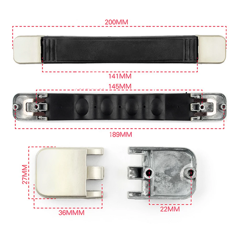 

Easy Install Flexible Carrying PVC Anti Wear 20cm Retractable Durable Light Weight Replacement Parts Luggage Case Handle