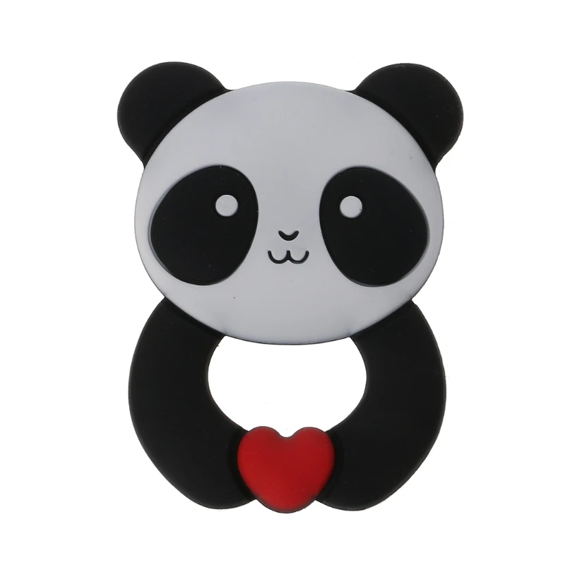 

Panda Baby Teethers Pendant Necklace Accessory BPA Free Silicone Chew Toys XX9E
