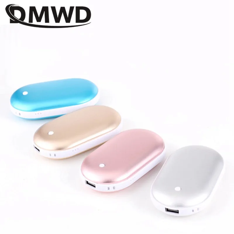 DMWD 2 в 1 Мини USB перезаряжаемая грелка для рук портативный 5200 мАч Внешний