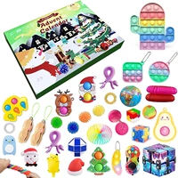 squid game 24 fidget advent calendar christmas blind box surprise anti stress relief toys sets gift squeeze countdown for kids