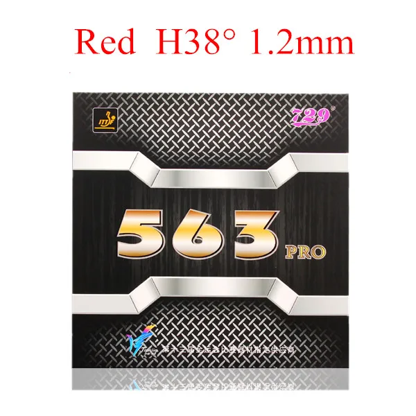 Red H38 T1.2 729 Friendship New 563 PRO(563 province, Pips-out Special) резиновый удар для настольного тенниса с губкой для пинг-понга - Цвет: Red H38 T1.2